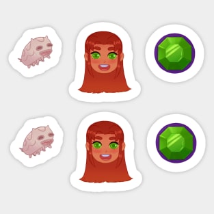 Teen Titans Starfire Set Sticker